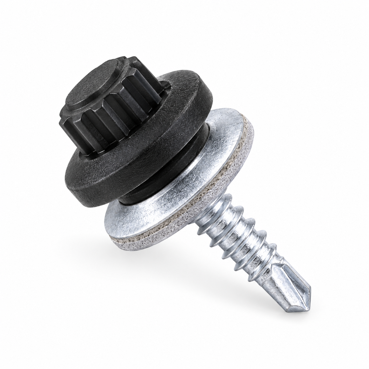 Reference-based AI illustration of 25mm Black Moulded Head Light Steel Screws (Pack of 100). Representative appearance; not a stock photograph.