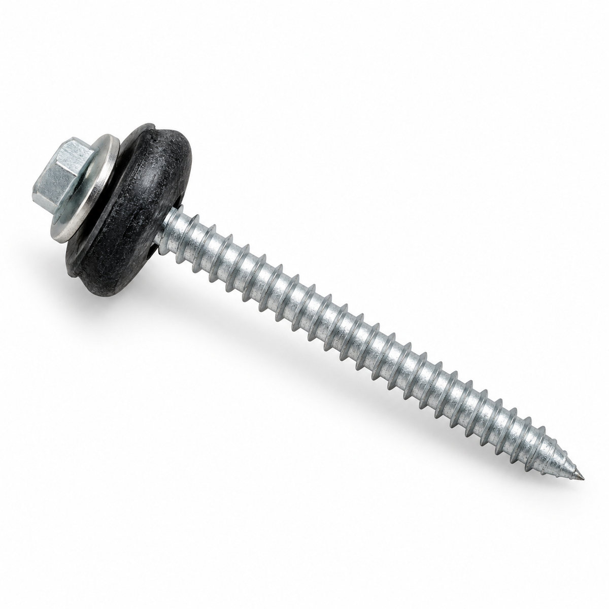 Reference-based AI illustration of 65mm Timber Roofing Screws with BAZ Washers (Pack of 100). Representative appearance; not a stock photograph.